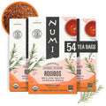 Numi Organic Rooibos Tea, 18 Herbal Tea Bags, Caffeine Free | South African Red Tea with Deep Earthy Vanilla Taste