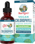 Maryruth Organics Chlorophyll Liquid Drops, Clean Label Project Certified , Vegan, Non-Diluted Liquid Chlorophyll| Mulberry Derived Supplement For Ages 14+, Non-Gmo, Delicious Minty Flavor, 2 Fl Oz