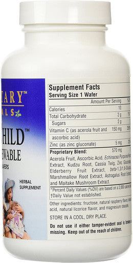 Planetary Herbals Well Child Immune Chewable Wafers, 60 Count
