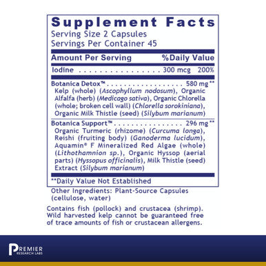 Premier Research Labs Xenostat - Thyroid Function & Hormone Support - With Chlorella, Hyssop Herb, Milk Thistle & Reishi Mushroom