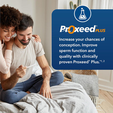 Proxeed Plus Fertility Supplements For Men Improves Sperm Count, Concentration & Motility L- Carnitine Based Formula With Folic Acid 1 Box, 30 Powder Packets