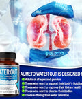 Aumeto Ultra Natural Water Out Pills with Uva Ursi Hawthorn Berry Dandelion Corn Silk - Full Body Cleanse and Kidney & Stomach Support (90 Count (Pack of 1))