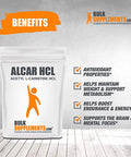 BulkSupplements.com ALCAR HCl (Acetyl L-Carnitine HCl) - Memory Supplement for Brain - Carnitine Supplement - Vegan Amino Acids (1 Kilogram - 2.2 lbs)