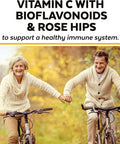 Viva Naturals Vitamin C 1000mg - Non-GMO Vitamin C Supplements with Citrus Bioflavonoids & Rose Hips for Immune Support & Antioxidant Protection, 250 Vegetarian Capsules