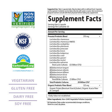 Garden of Life Dr. Formulated Probiotics Once Daily Prenatal 30 Ct