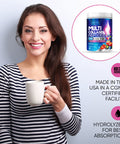 Built Nature Collagen Powder, Hydrolyzed Type 1 & 3 Peptides, Grass-Fed Multi Collagen Complex Supplement, Healthy Hair, Skin, Nails, Bones & Joints, Keto & Paleo Friendly, Non-Gmo, Berry Flavor 30 Servings