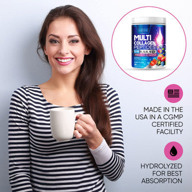 Built Nature Collagen Powder, Hydrolyzed Type 1 & 3 Peptides, Grass-Fed Multi Collagen Complex Supplement, Healthy Hair, Skin, Nails, Bones & Joints, Keto & Paleo Friendly, Non-Gmo, Berry Flavor 30 Servings