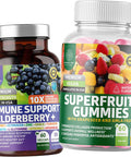 N1N Premium Superfruit Gummies13 Potent Ingredients and 10 in 1 Immune Support Booster 10 Potent Ingredients to Support Collagen Production and Boost Immunity 2 Pack Bundle.