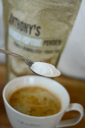 Anthonys Collagen Peptide Powder 1 lb Pure Hydrolyzed Gluten Free Keto and Paleo Friendly Grass Fed Unflavored Non GMO