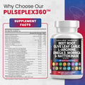 Clean Nutraceuticals Beet Root Capsules 6000Mg Olive Leaf 6000Mg Nattokinase 4000 Fu Garlic Extract 2000Mg L-Arginine 400Mg Omega 3 Red Yeast Rice Hibiscus Danshen - Healthy Support Supplement - 90 Ct
