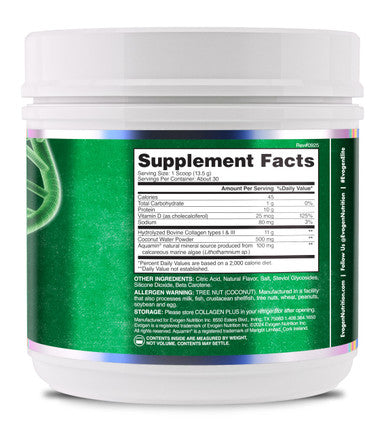 Evogen Collagen Plus Hydration - Grass-Fed Collagen for Women & Men | Collagen Peptides Powder | Collagen Powder Supporting Skin Vitality Hydration Joint & Tissue Health | Peach Mango | 30 Servings