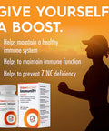 GenBioChem Immunity |200mg of priority 60 Capsules | American Ginseng Extract & Zinc for Boost Immune System Function, Immunity Support for Adults, Immunity Booster & Prevent Zinc Deficiency
