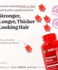 HAIRtamin Vegan Gummy Stars Hair Vitamins | Non-GMO | All Natural Biotin Vitamin Gummies for Hair, Skin & Nails | Multivitamin Supplement to Help Maintain Healthy Looking