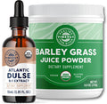 Vimergy Usda Organic Atlantic Dulse 55 Servings And Organic Barley Grass Juice Powder 62 Servings - Bundle