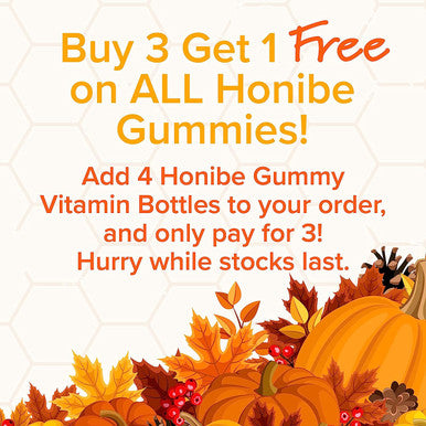 Honibe Omega 3 Gummies for Kids and Adults Made in Canada Supports Brain Health 60 Gummies