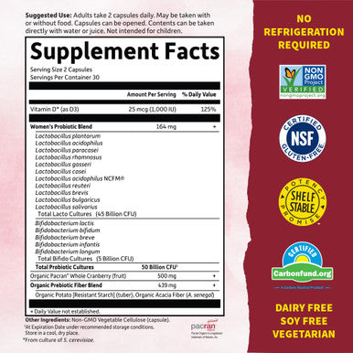 Garden of Life - Dr. Formulated Probiotics Urinary Tract+ - Acidophilus Probiotic 60 Vegetarian Capsules