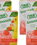 True Citrus TRUE LEMON Original Lemonade Drink Mix No Artificial Sweeteners Low Calorie Water Flavor Packets & Water Enhancer with Stevia 30 Count (Pack of 1)
