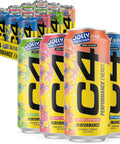 C4 Performance Energy Drink, Cherry Popsicle, Zero Sugar Carbonated Preworkout Energy, 200mg Caffeine with Beta Alanine, 16 Fl Oz (12 Pack)