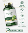 Carlyle Bamboo Extract Capsules | 3000mg | 300 Count | 210mg Silica | Non-GMO, Gluten Free Supplement