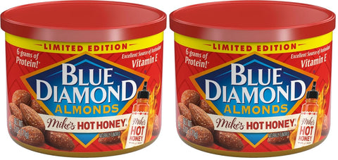 Blue Diamond Almonds, Classic Blueberry Flavored Sweet Snack Nuts, Non-GMO, Kosher, and No Gluten Ingredients or Artificial Flavors, Great size for On-the-go, Lunch, Adults and Kids, 6oz Can