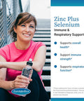 Euromedica Zinc Plus Selenium - 60 Capsules - Immune & Respiratory Support - Non-Gmo, Vegan - 60 Servings