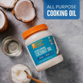 BetterBody Foods Organic Refined Coconut Oil, 56 Fl Oz, All Purpose Oil for Cooking, Baking, Hair and Skin Care