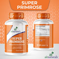 Aitnaturals Super Primrose - 1300mg (120 Softgels) Rich in GLA (Gamma-Linolenic Acid) Cold-Pressed Hexane | Menopause Hormonal Balance & Skin Health Support PMS Relief Heart Health Support
