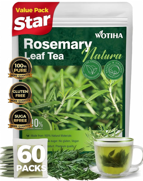 WOTIHA 50 Count Premium White Mulberry Leaf Tea Bags - 100% Natural & Pure, Improves Digestion, Supports Wellness, Slightly Sweet & Refreshing,Non-GMO Caffeine-Free, Additive-Free, Sugar-Free, Vegan