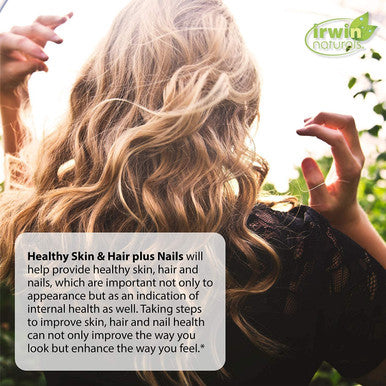 Irwin Naturals Longer, Stronger Hair and Nails - Promotes Vibrant Shine Texture & Strength - 60 Liquid Softgels