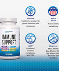 6 In 1 Immune Support 120 Capsules With Powerful Blend Of Elderberry, Echinacea, Ginger, Vitamin C 650Mg, Vitamin D3 5000 Iu & Zinc Picolinate 30Mg- Immune Booster Supplement For Adults And Kids