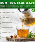 FreshDrinkUS, Premium 50 Mulberry Leaf Tea Bags, 100% Natural & Pure from Mulberry Leaves. Herbal Tea. Made with Natural Material Tea Bags. No Sugar, No Caffeine, No Gluten, Vegan.