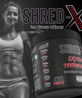 Applied Nutrition Shred X Thermo Powder Weight Loss Fat Burner with Green Tea L Carnitine Theanine Tyrosine, Thermogenic Energy Detonator Supplement, Shred-X 300g - 30 Servings (Sour Gummy Bear)