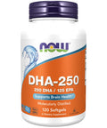NOW Foods Dha - 250, 120 Softgels