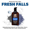 Men's Natural Lotion by Dr. Squatch - Non-Greasy Men's Lotion - 24-hour moisturization hand and body lotion - Made with Shea Butter, Coconut Oil, Vitamin E, and Menthyl Lactate - Fresh Falls (2 Pack)