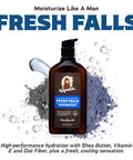 Men's Natural Lotion by Dr. Squatch - Non-Greasy Men's Lotion - 24-hour moisturization hand and body lotion - Made with Shea Butter, Coconut Oil, and Vitamin E - Cool Fresh Aloe and Fresh Falls (2 Pk)