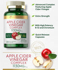 Carlyle Apple Cider Vinegar Complex Capsules | 120 Pills | with Cayenne and Ginger | Non-GMO & Gluten Supplement