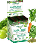 MacroLife Naturals Macro Greens Powder 38 Superfood Blend Vegan | GLP1-Friendly Digestive Enzymes Adaptogens 18 Billion CFU Probiotics Non GMO Vegan Gluten & Dairy-Free 90 Servings