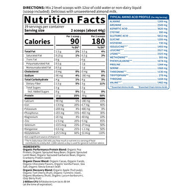 Garden of Life Organic Vegan Sport Protein Powder 19 Servings