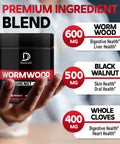 Dedicad 1500Mg Wormwood Capsules With Black Walnut & Cloves - Artemisia Annua Supplement For Immunity, Digestive System & Body