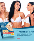 Breast Silicone Scar Sheets Tape, Silicone Scar Removal Sheets For Breast 6 Pack, Breast Reduction After Surgery For Scars, Breast Augmentation Post Surgery Supplies For Scar Treatment