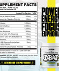 Axe & Sledge Dbap Extreme High Stim Pre-Workout Powder 400Mg Caffeine Beta Alanine Betaine Anhydrous Electrolytes & Focus High Stimulant Pre Workout Supplement 20 Servingssour Skyburst