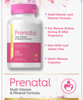 Carlyle Prenatal Vitamins For Women 120 Capsules Multivitamin
