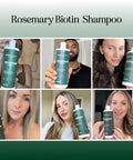 Boost Biotin Hair Serum Plus Rosemary Biotin Shampoo - Hair Thickening Serum With Peppermint And Rosemary And Volumizing Biotin Shampoo For Men And Women Bundle