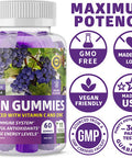N1N Premium Iron Gummies with Multivitamins for Kids and Adults 11 Powerful Ingredients All Natural Iron Supplement to Boost EnergyImmunity Brain Functions 60 Gummies