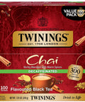 Twinings Lemon & Ginger, Caffeine-Free Herbal Tea Bags, 100 CT Box (1 Pack) | Spicy & Tangy, Ginger, Lemon Peel, Lemongrass, Blackberry Leaves, Soothe Digestion, 100 Foil Lined Individually Wrapped Bags