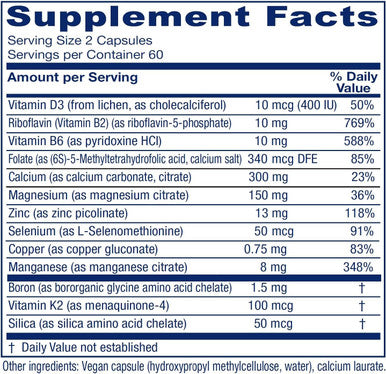 Vitanica OsteoBlend Bone Support Vegan 120 Capsules