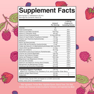 Maryruth Organics Postnatal & Prenatal Vitamins for Women | Sugar | Womens Multivitamin for Pre-Conception Pregnancy & Nursing | Ginger | Selenium | Folate | Vegan | Non-GMO | Gluten | 32oz