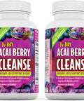 Applied Nutrition 14-Day Acai Berry Cleanse 56 Tablets Pack of 2 Weight-Loss Support Flush Milk Thistle 56 Total Servings