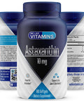 We Like Vitamins Astaxanthin 10mg Softgel - 180 Soft gels - Astaxanthin Supplement 6 Month Supply Antioxidant Helps Support Exercise Recovery, Eye, Joint, Skin Health