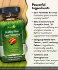 Irwin Naturals Healthy Flow Saw Palmetto With Zinc, Beta Sitosterols, Turmeric, Stinging Nettle & Pumpkin Seed - Promotes Healthy Prostate & Urinary Flow - Antioxidant Support - 60 Liquid Softgels